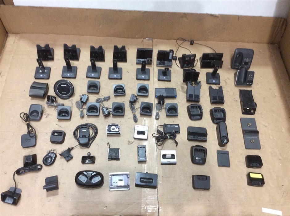 Mixed Brand Electronic Device Charging Docks & Cradles (Lot of 60)