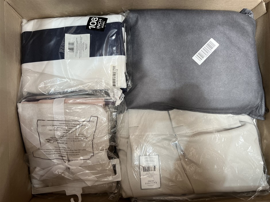 8 x Assorted Curtains. NB: Photo as is. Some Not in Original Packaging, Som