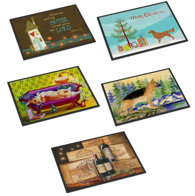 10 x CAROLINE TREASURES Floor Mats, Includes Various Patterns/Prints.