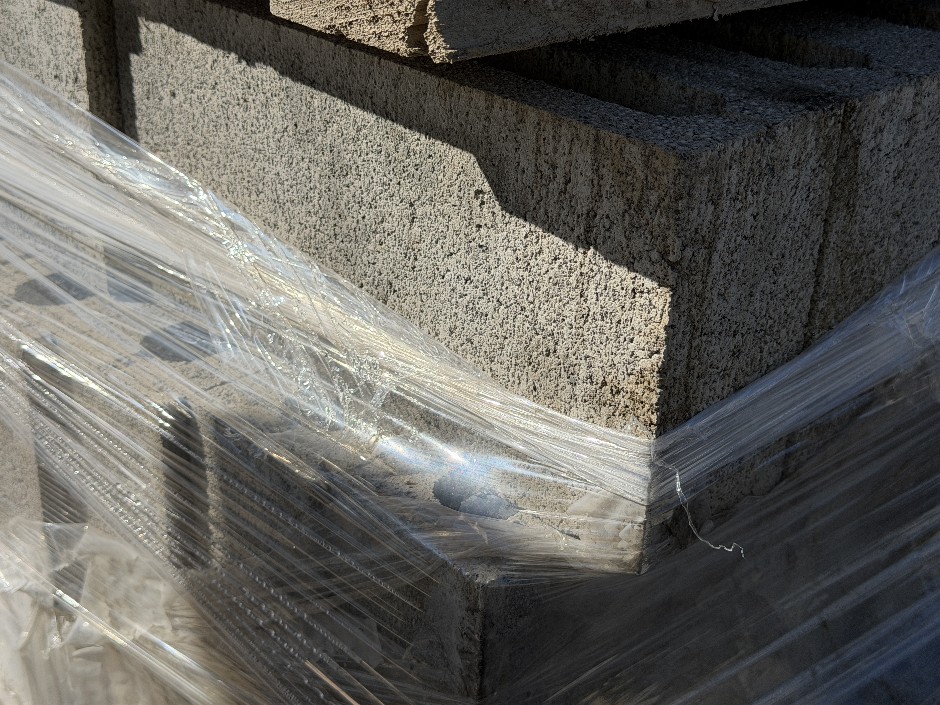 Concrete Building Blocks - Code 12.01 Grey with Smooth Face 110mm x 390m