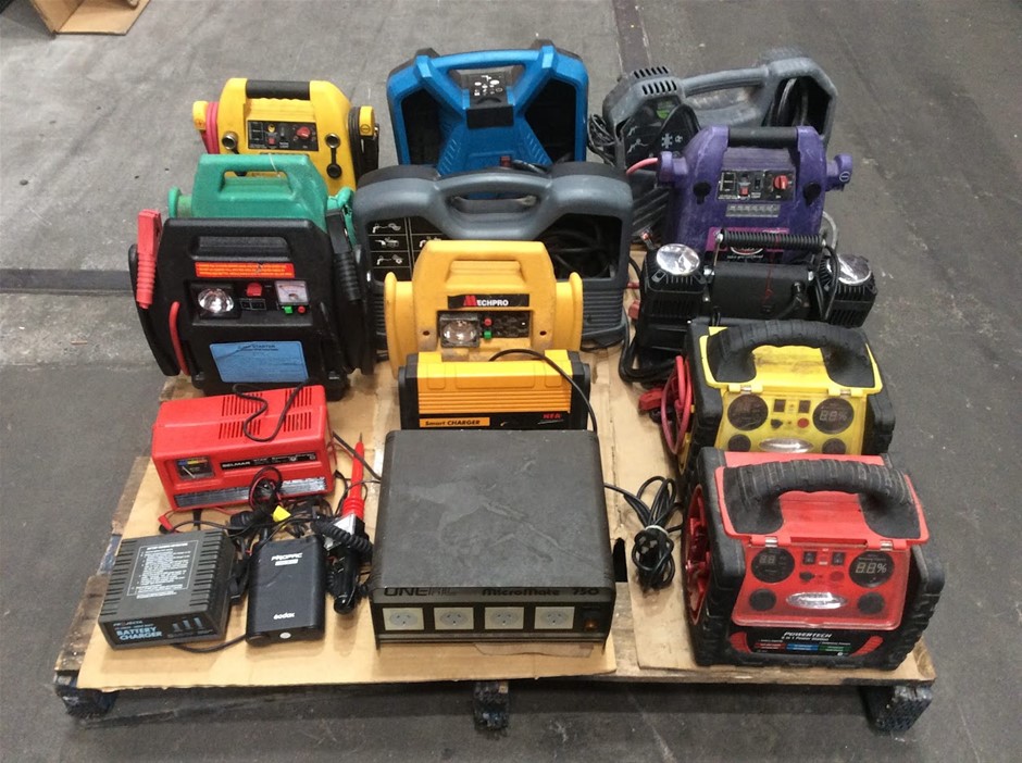 Mixed Brand Automotive Battery Chargers & Portable Jump Starters