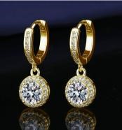 925 Sterling Silver 2.0ctw White Earrings Simulated Diamonds