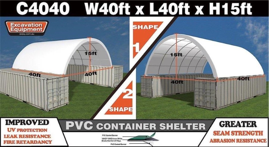 Heavy duty 40ft Container Shelter(Unused)