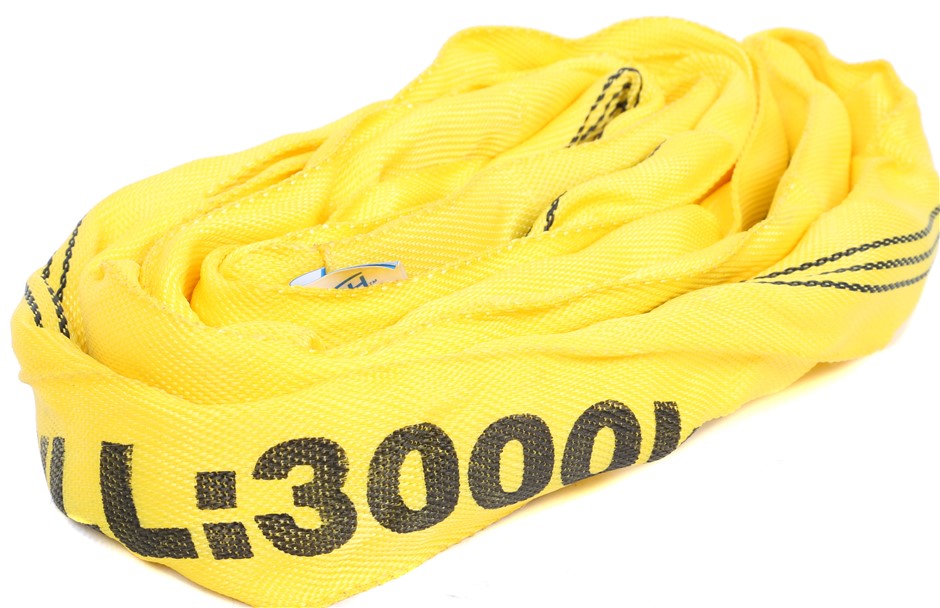 4 x Round Lifting Sling, WLL 3,000kg x 1.5M (With Test Cert).