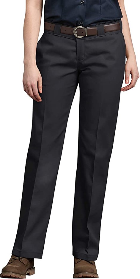 DICKIES Women's Original 774 Work Pant, 10 Tall, Black, FP774BK.