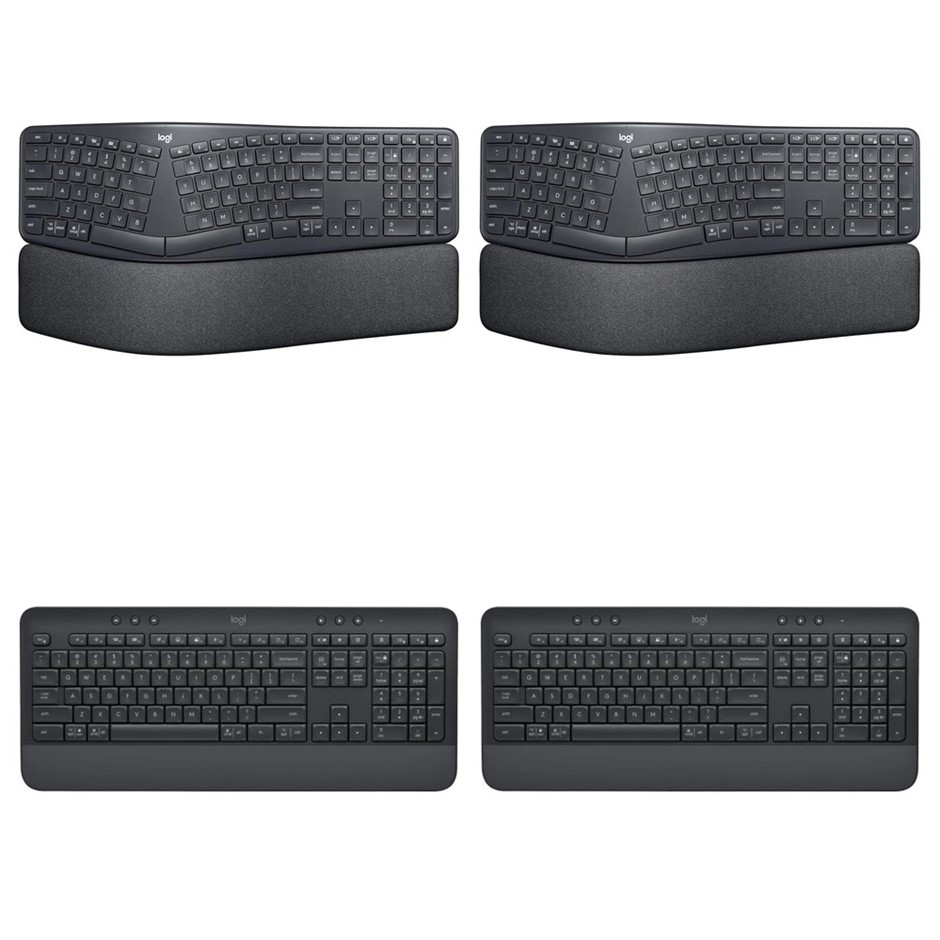 4 x LOGITECH Wireless Keyboards. 2 x LOGITECH Ergo K860 Wireless Ergonomic
