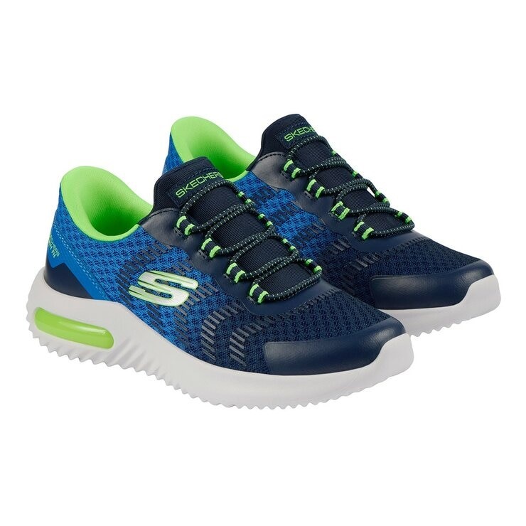 SKECHERS Kids' Swift Fit Shoes, Size US1 / EU32, Blue (NVBL), 17342L. Buye