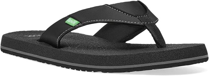 SANUK Boy's Root Beer Cozy Flip Flop , Black, US6/7/EU36-37, SBS2914. Buye