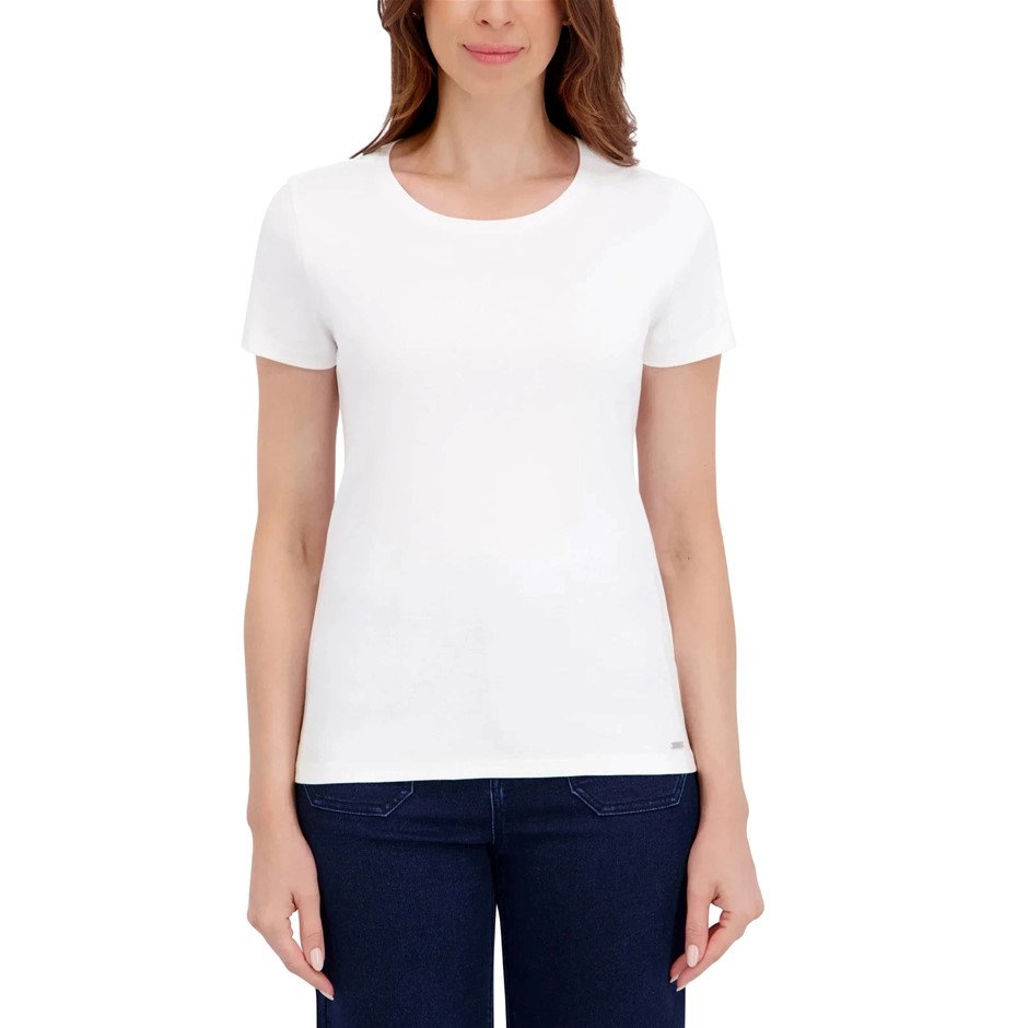 2 x DKNY Women's Tees, Size XL, 100% Organic Cotton, White (WHT). Buyers N