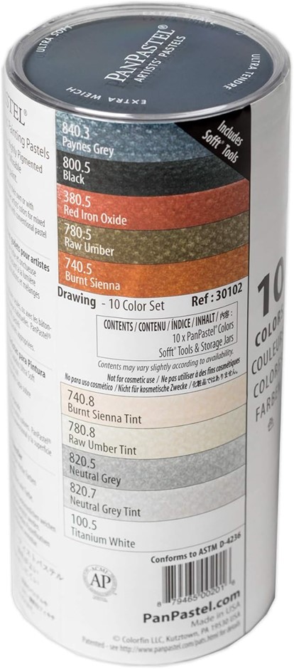 PANPASTEL PPSTL10-30102 10 Colour Set- Drawing Buyers Note - Discount Frei