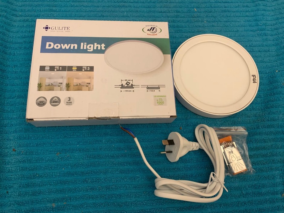 10 x Gulite 9W LED Down Lights, 9W (Unused)