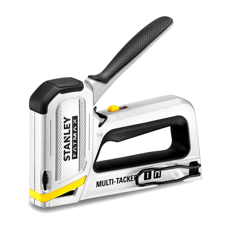 4 x STANLEY 2-in-1 FatMax Heavy Duty Staple Gun & Brad Nailers. NB: Not in