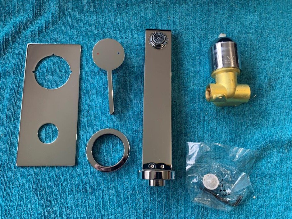 <p>1 x Dorf Enigma Wall Basin/Bath Mixer (Unused)</p>