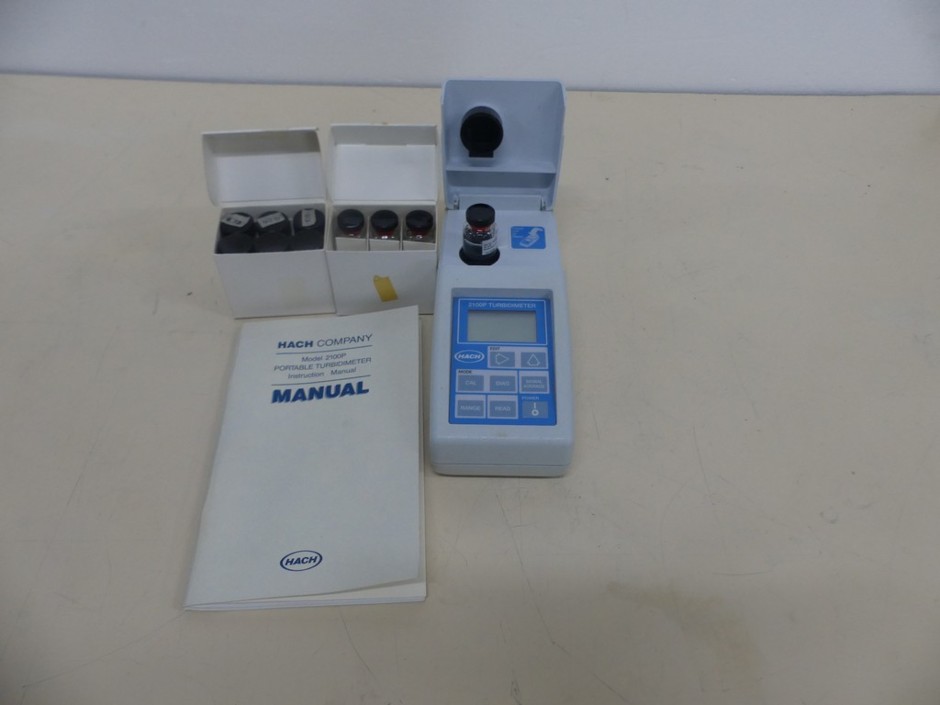 Turbidimeter Digital 0–1000 NTU Auto Calibration, Sample Cells, Carry Ca