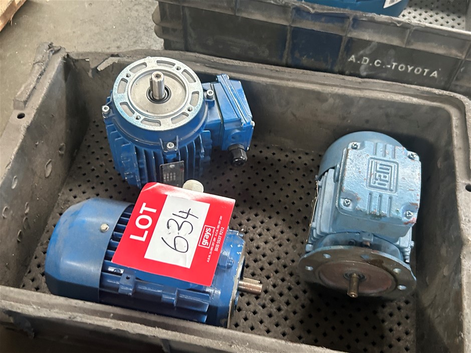 3x Assorted Electric Motors