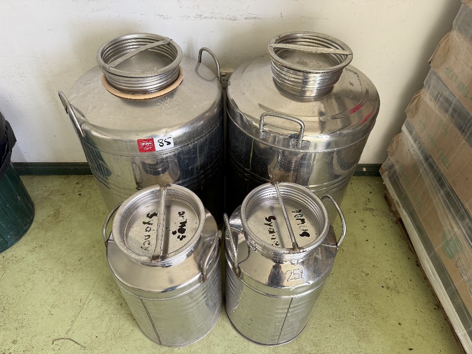 Stainless Steel Olive Oil Tanks with With Screw Lids