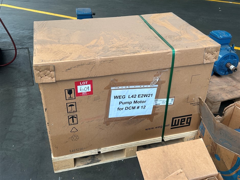 New WEG L42 E2W21 Electric Motor With Pump (Unused)