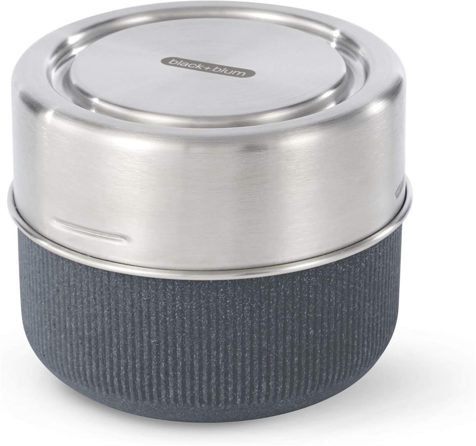 Black + Blum Glass Lunch Pot | Leak Proof | Large | 600ml | Slate