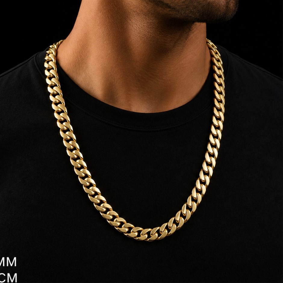 Gold Plated Cuban Link Necklace