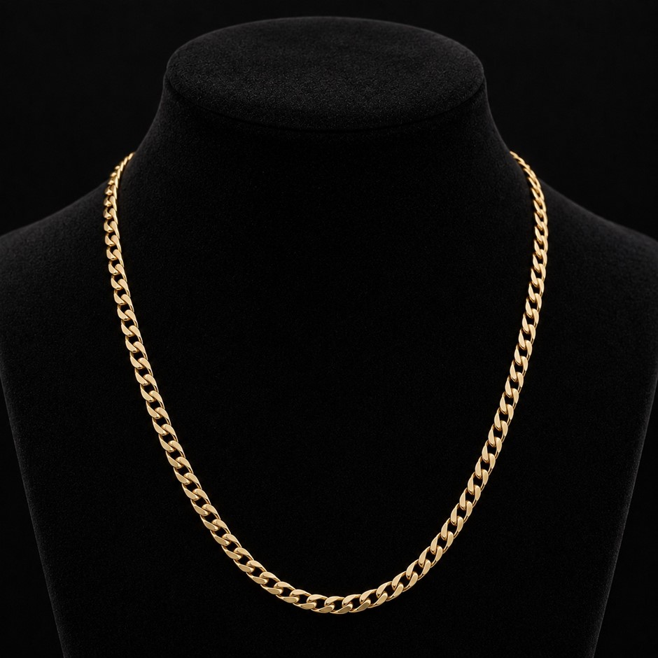 Gold Plated Cuban Link Necklace