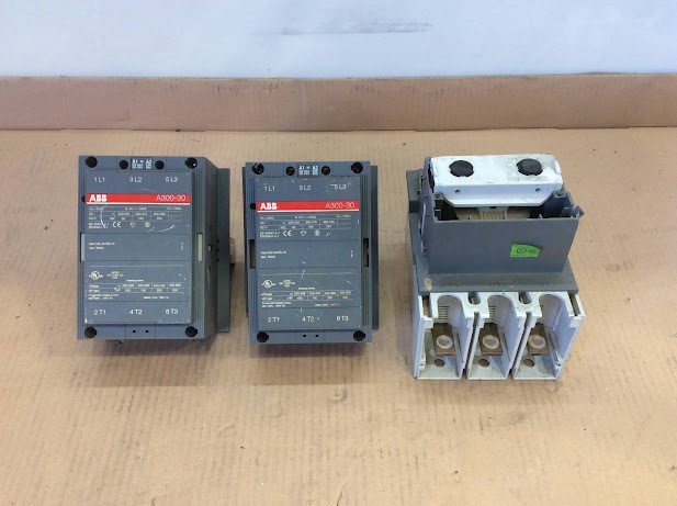 ABB A300-30 Mixed Model Contactor (Lot of 3)