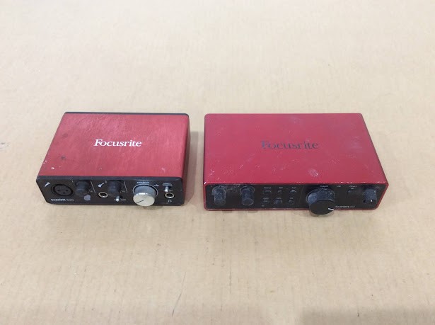 Focusrite Scarlett Solo&Scarlett 2i2 USB Audio Interface (Lot of 2)