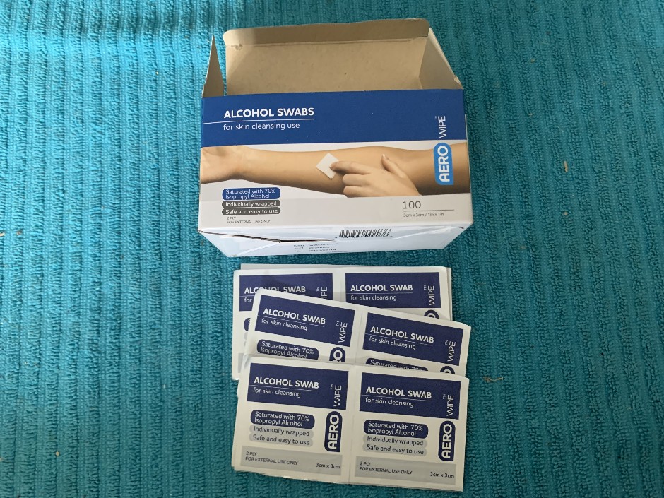 15 x Boxes of Aero Wipe Alcohol Swabs (Unused)