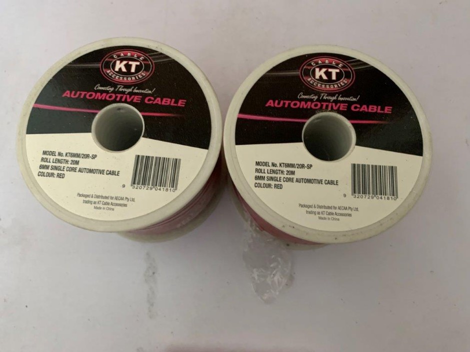<p>2 x Reels of Automotive Cable (Unused)</p>