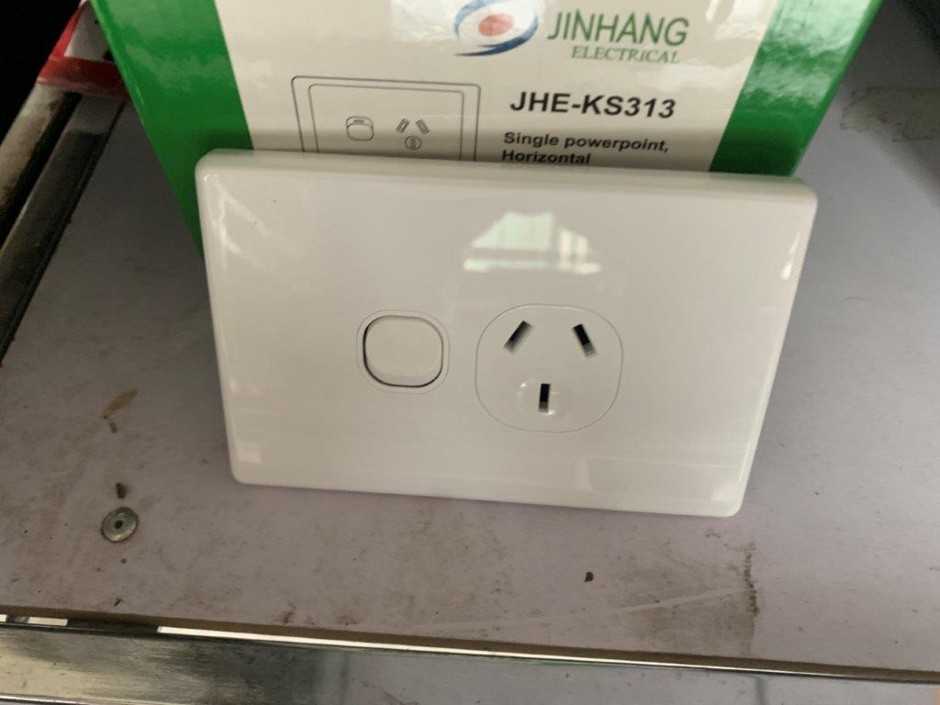 2 x Boxes of Jinhang Single Power Points, Horizontal (Unused)