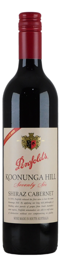 Penfolds Koonunga Hill Seventy Six Shiraz Cabernet 2023 (5x 750mL), SA