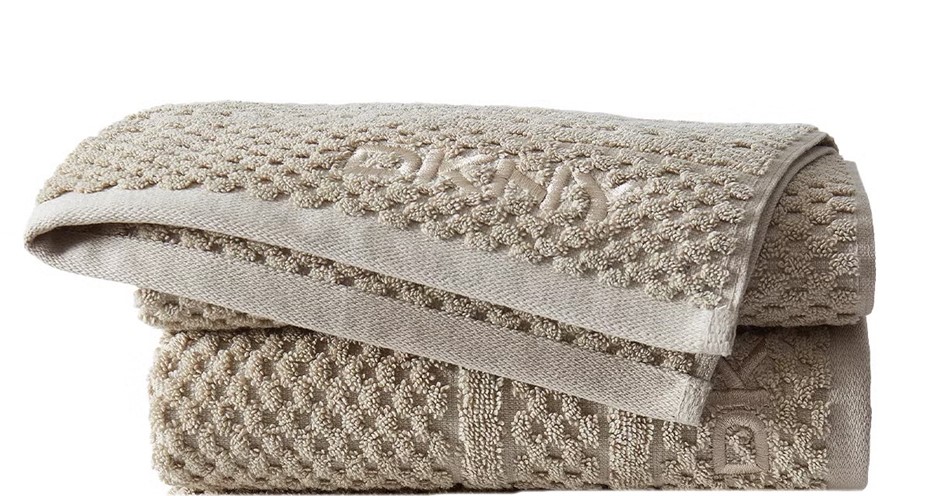 DKNY 2-PC Hand Towel Tan NB: Not in original packaging.