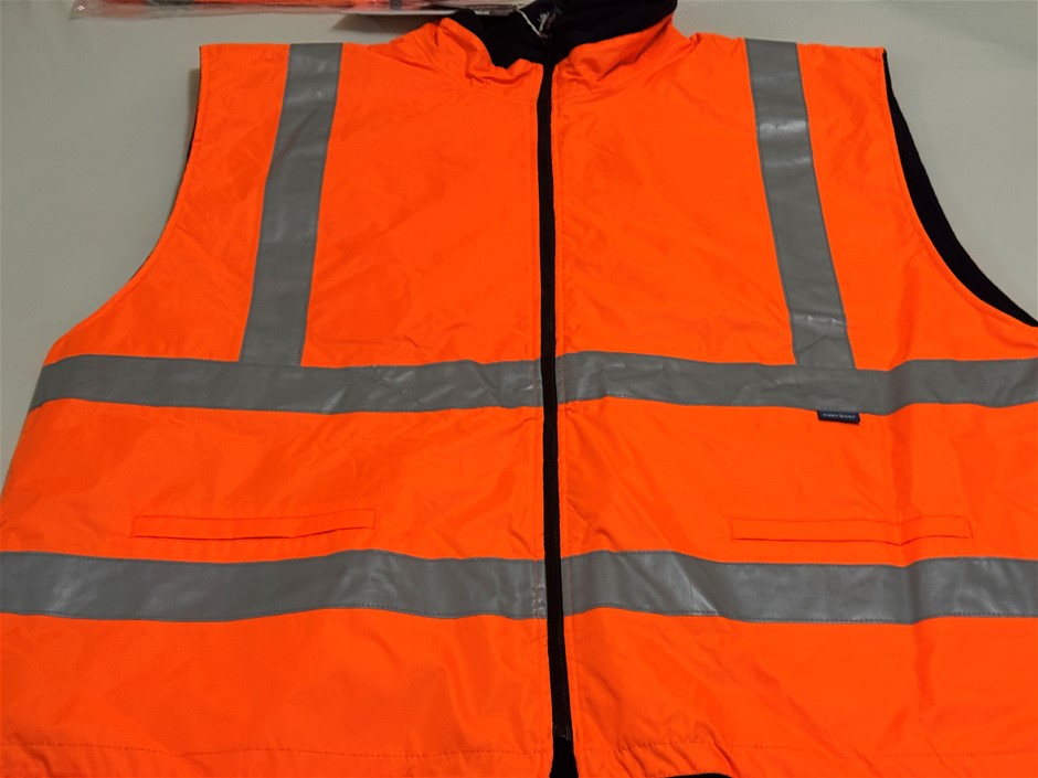 PORTWEST ORANGE/NAVY HI VIS VEST SIZE 7XL