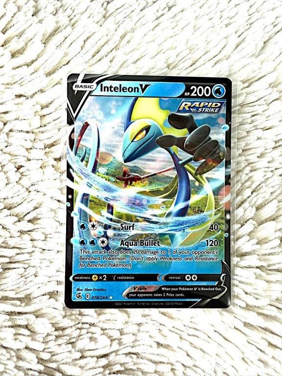 Inteleon V 078/264 Fusion Strike sleek tactical Water-type Galar region