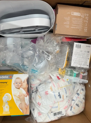 Assorted Box of Baby Items. NB: Items may not be in original packaging and