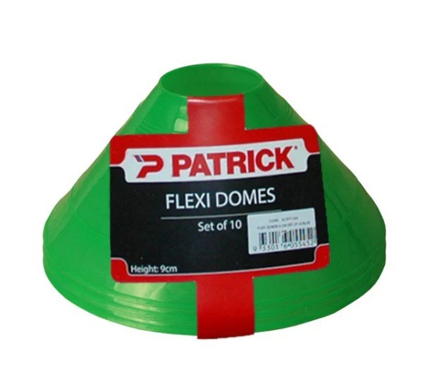P PATRICK Box of 200 Flexi Dome Marker Set, 5 cm Diameter, Green.