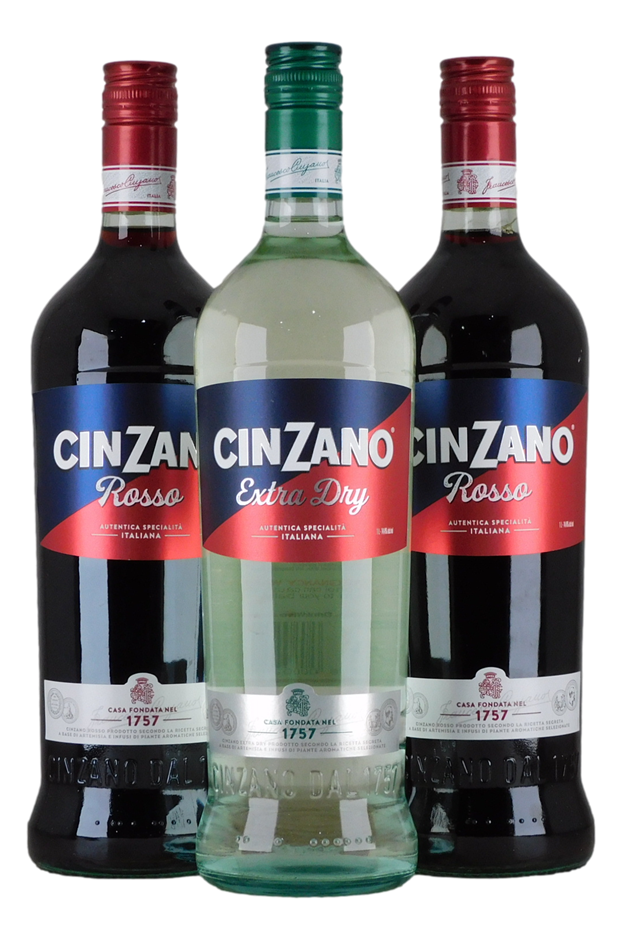 Cinzano Pack (3x 1L), Italy.