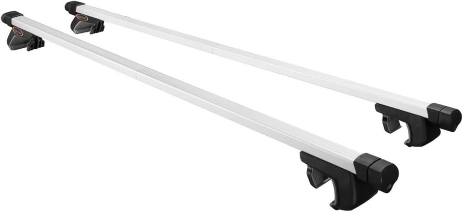 SAN HIMA Universal Car Top Roof Rack Rail Cross Bars Aluminum Adjustable Le