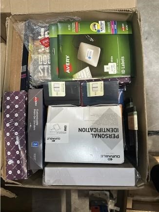 ASSORTED OFFICE STATIONERY BUNDLE – Avery ID Labels, Moleskine 2025 Planner