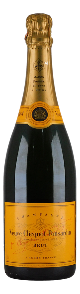 Veuve Clicquot Ponsardin Yellow Label Champagne Brut NV (1x 750mL), France.