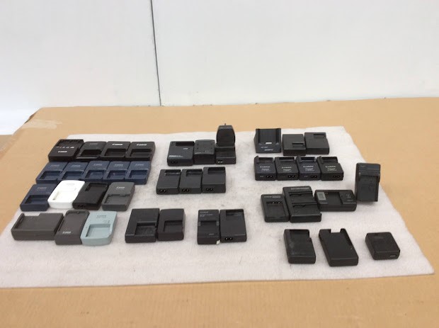 Panasonic/Nikon/Canon Camera Battery Charger Lot Of 40