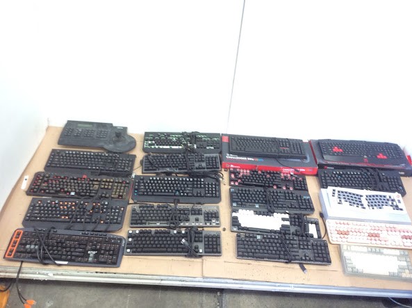 Mixed Brand and Model Computer Keyboards