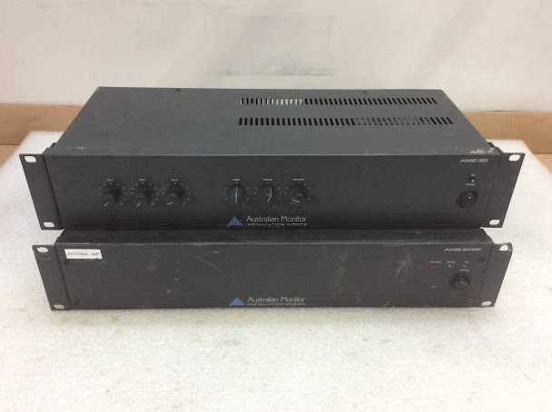 Australian Monitor AMC 30&AMIS 250P Mixer Amplifier (Lot of 2)