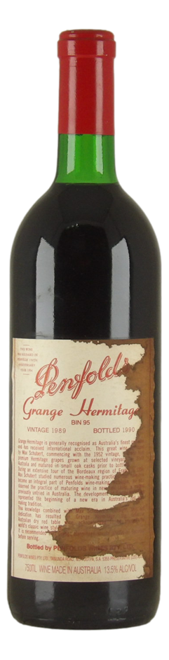 Penfolds Bin 95 Grange Hermitage 1989 (1x 750mL), SA.