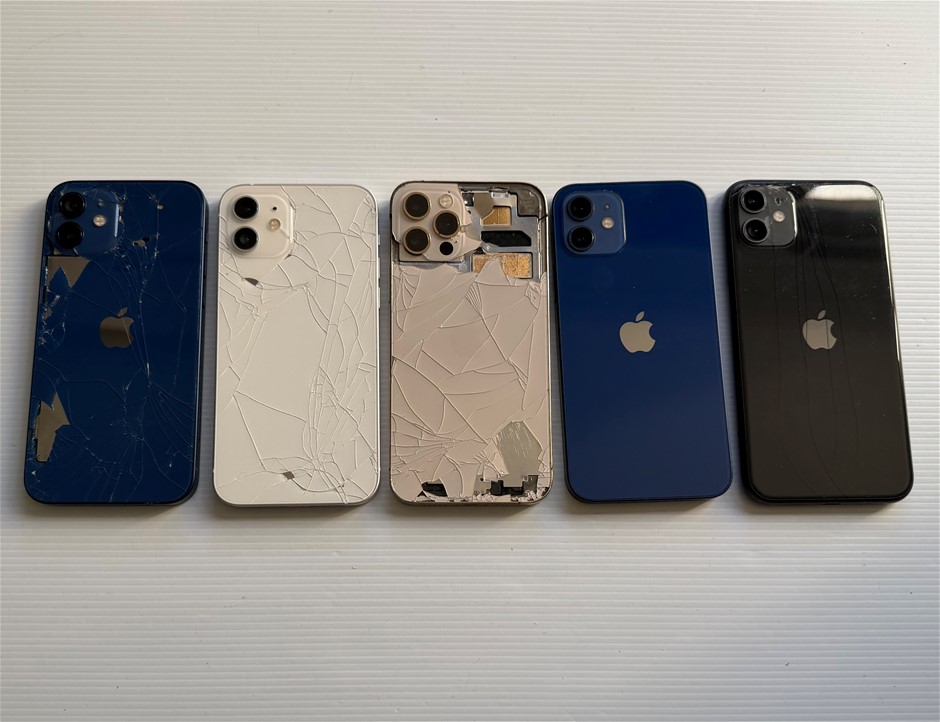 Apple iPhone 12 Pro 256Gb / 12 128Gb / 11 64Gb - For Parts (Lot of 5)