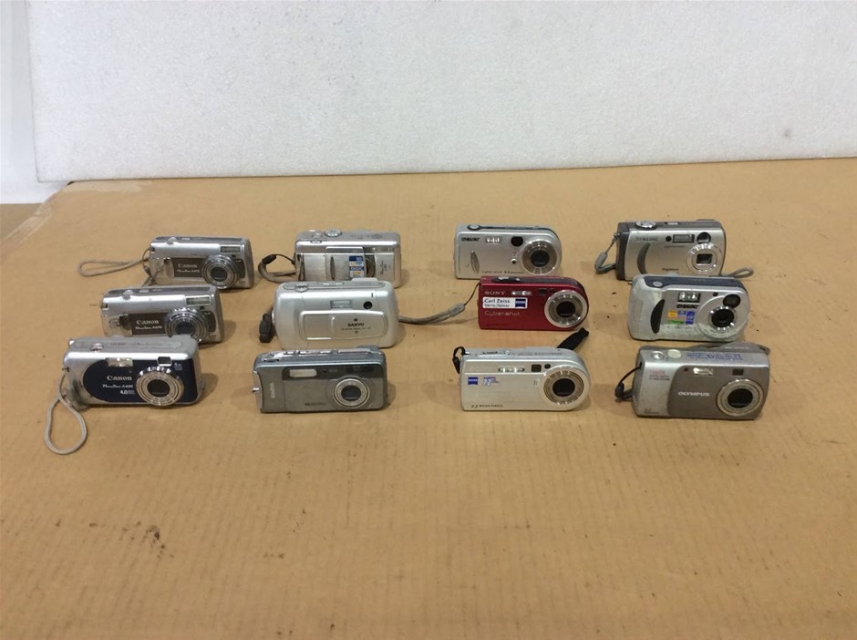 Mixed Brand Canon Sony Olympus Kodak Sanyo Digital Cameras