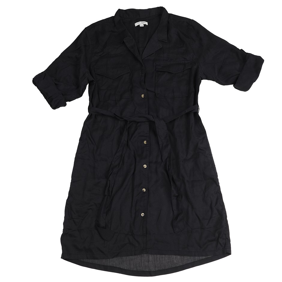 JACHS GIRLFRIEND Women's Long Sleeve Dress, Size XL, 100% Tencel (Lyocell),