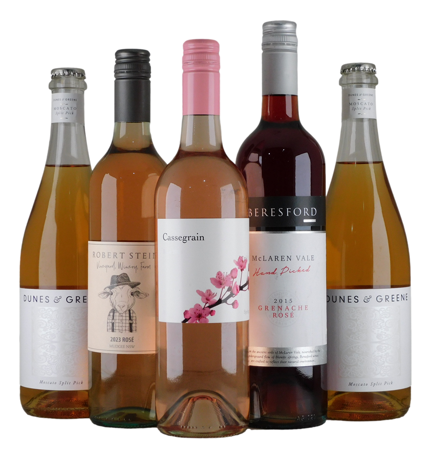 Mixed Rose Pack (5x 750mL). Multi Region.