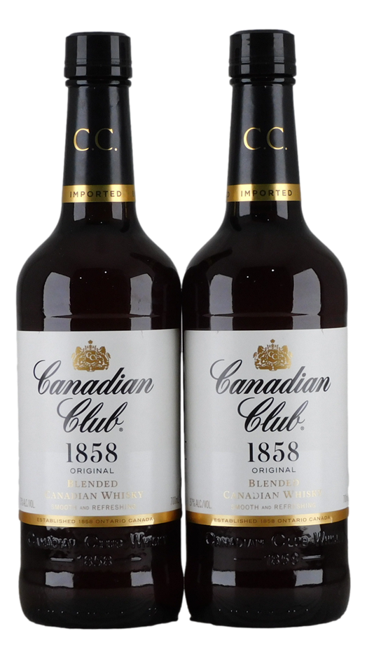 Canadian Club 1858 Original Blended Canadian Whisky (2x 700mL), Canada.