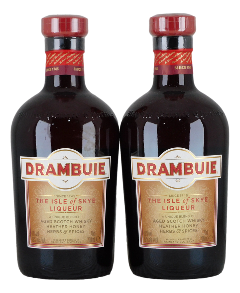 Drambuie The Isle of Skye Liqueur Aged Scotch Whisky (2x 700mL), Scotland.