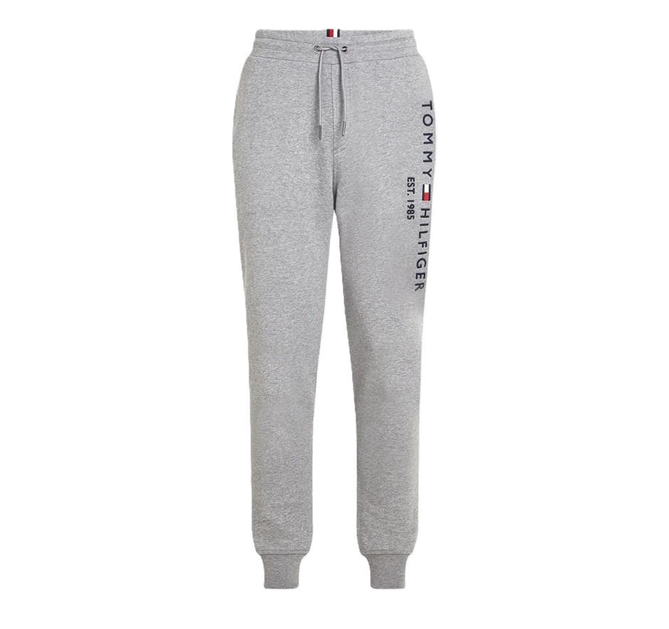 TOMMY HILFIGER Fleece Logo Track Pant, Cotton, Grey (P61), XM0XM08905. NB: